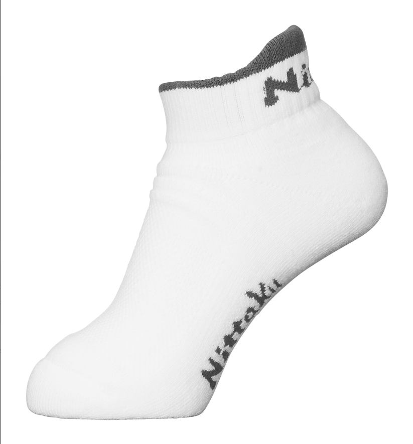 Nittaku Tischtennis Sport Socke Fitmatch weiß-grau