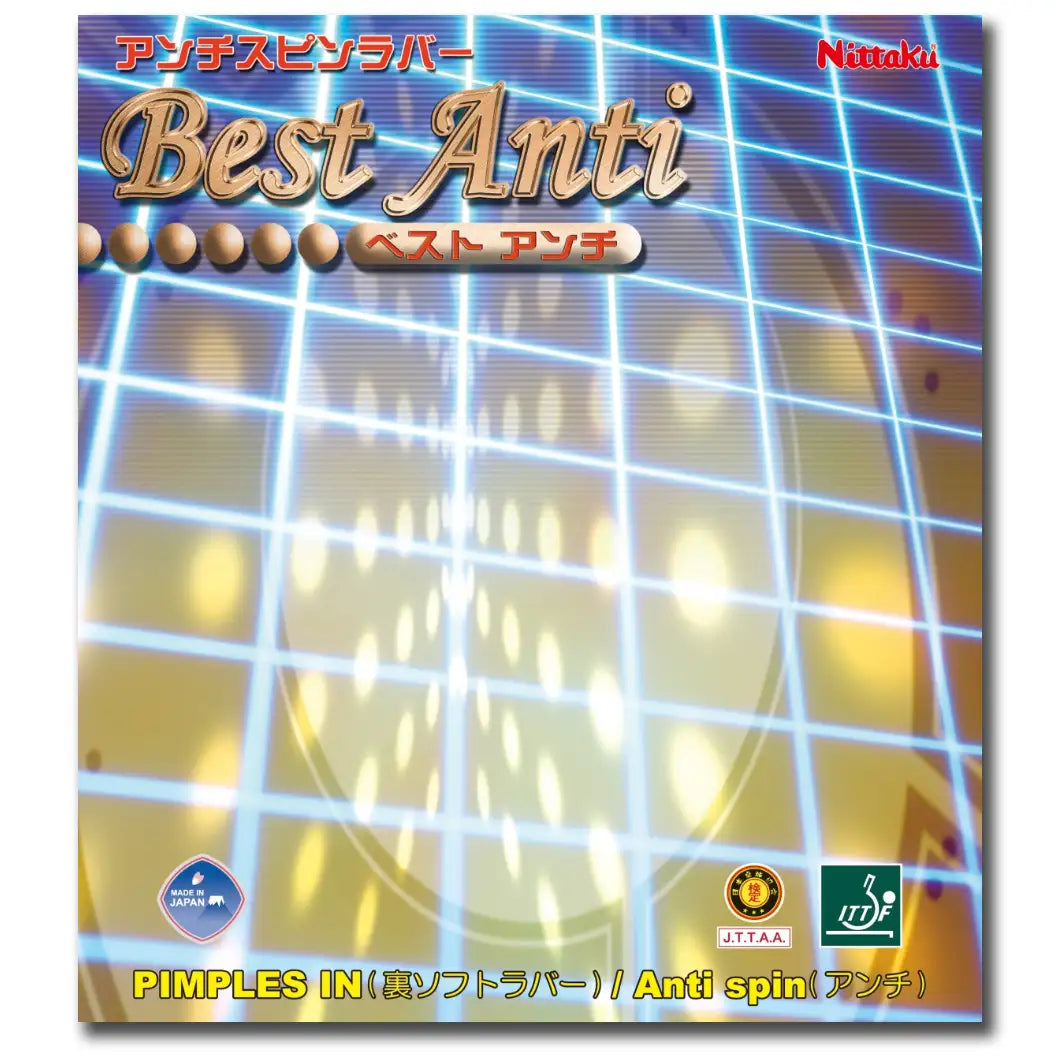 Nittaku Best Anti - unser beliebter Anti-Spin Belag bestellen bei Nittaku Deutschland Tischtennis Shop