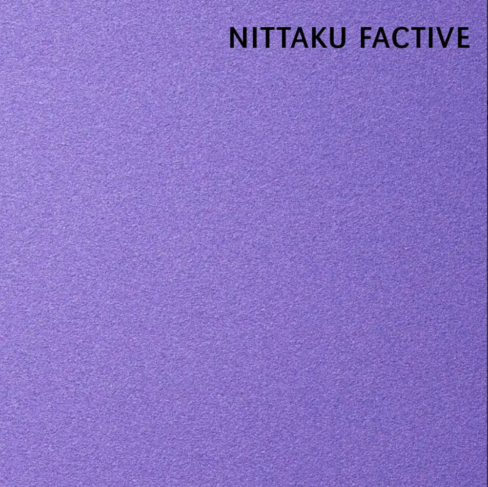 Nittaku Factive Tischtennis Belag für Allround-Spieler mit lila Schwamm idealer Rückhandbelag