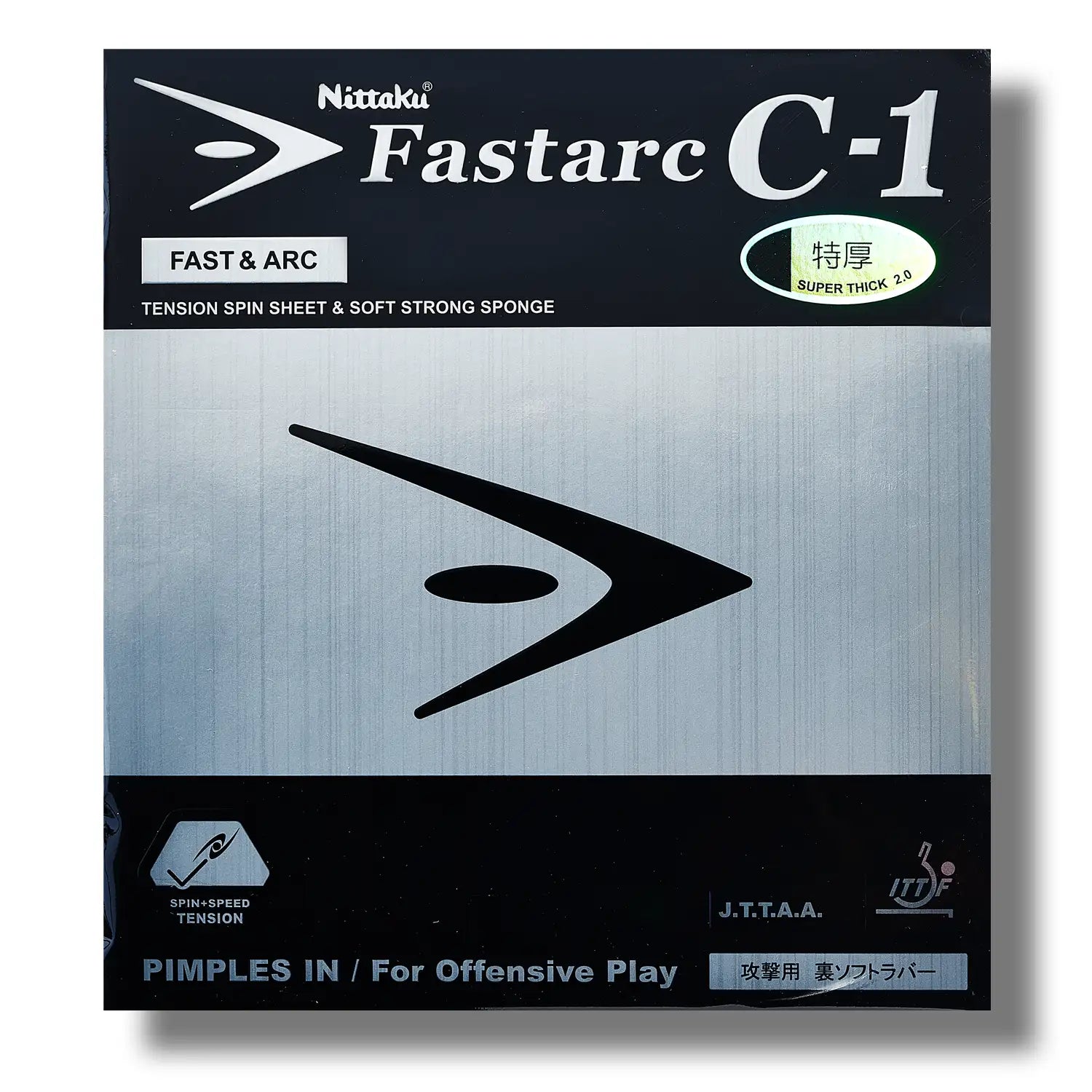 Nittaku Fastarc C-1 offensiver Tischtennisbelag mit viel Katapult