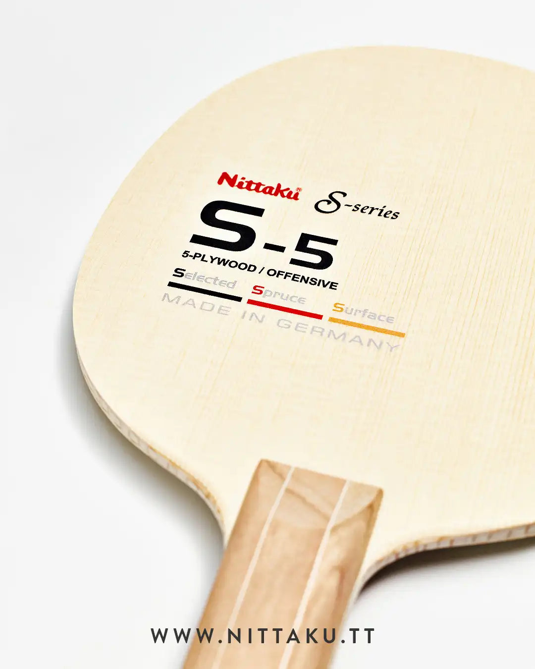 Nittaku S-5 Tischtennisschläger der S-Serie von Nittaku Deutschland Tischtennis-Shop