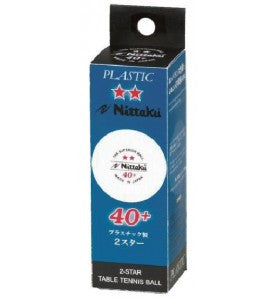 Palloni da allenamento Nittaku 2 stelle 40+ in plastica