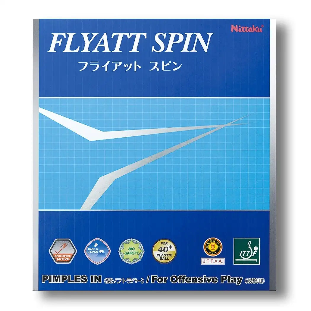 Flyatt Spin Tischtennisbelag für offensive Spieler  von Nittaku Deutschland Tischtennis Shop