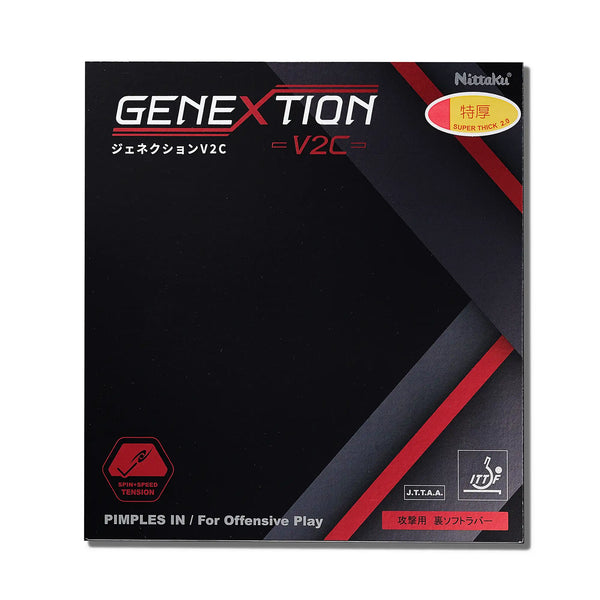 Genextion V2C neuer Tischtennis Belag von NITTAKU Deutschland