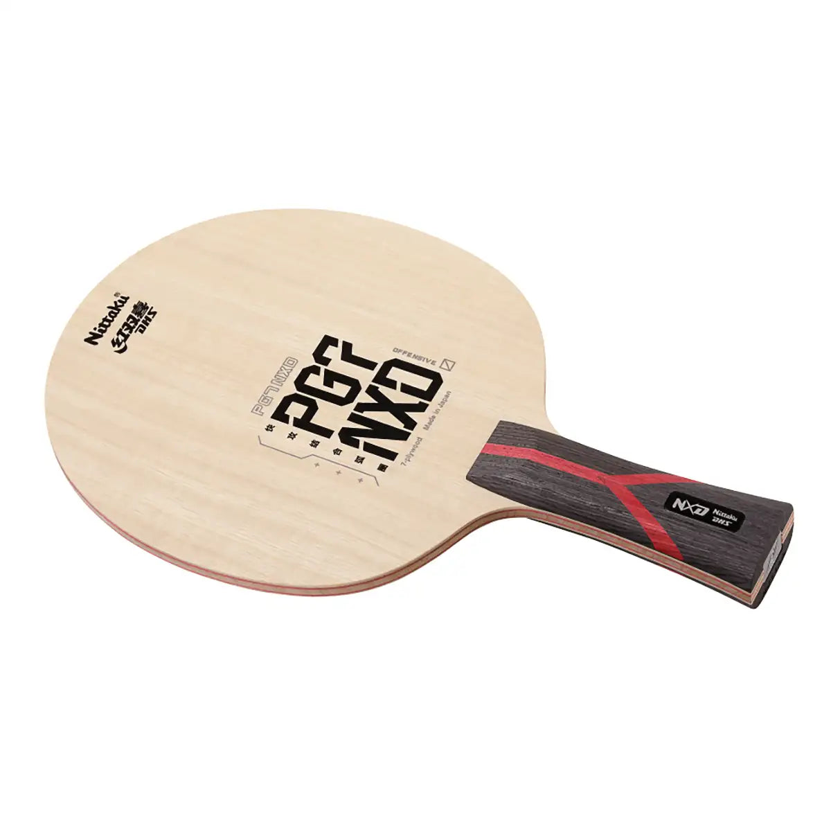 Nittaku DHS PG7 NXD neuer Tischtennisschläger für offensive Spieler 7-lagig mit konkavem Griff