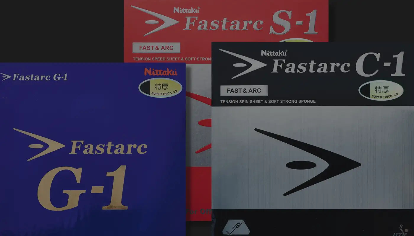 Nittaku Fastarc G-1 vs. C-1 und Fastarc S-1 so unterscheiden sich die Tischtennis Beläge der Fastarc-Serie