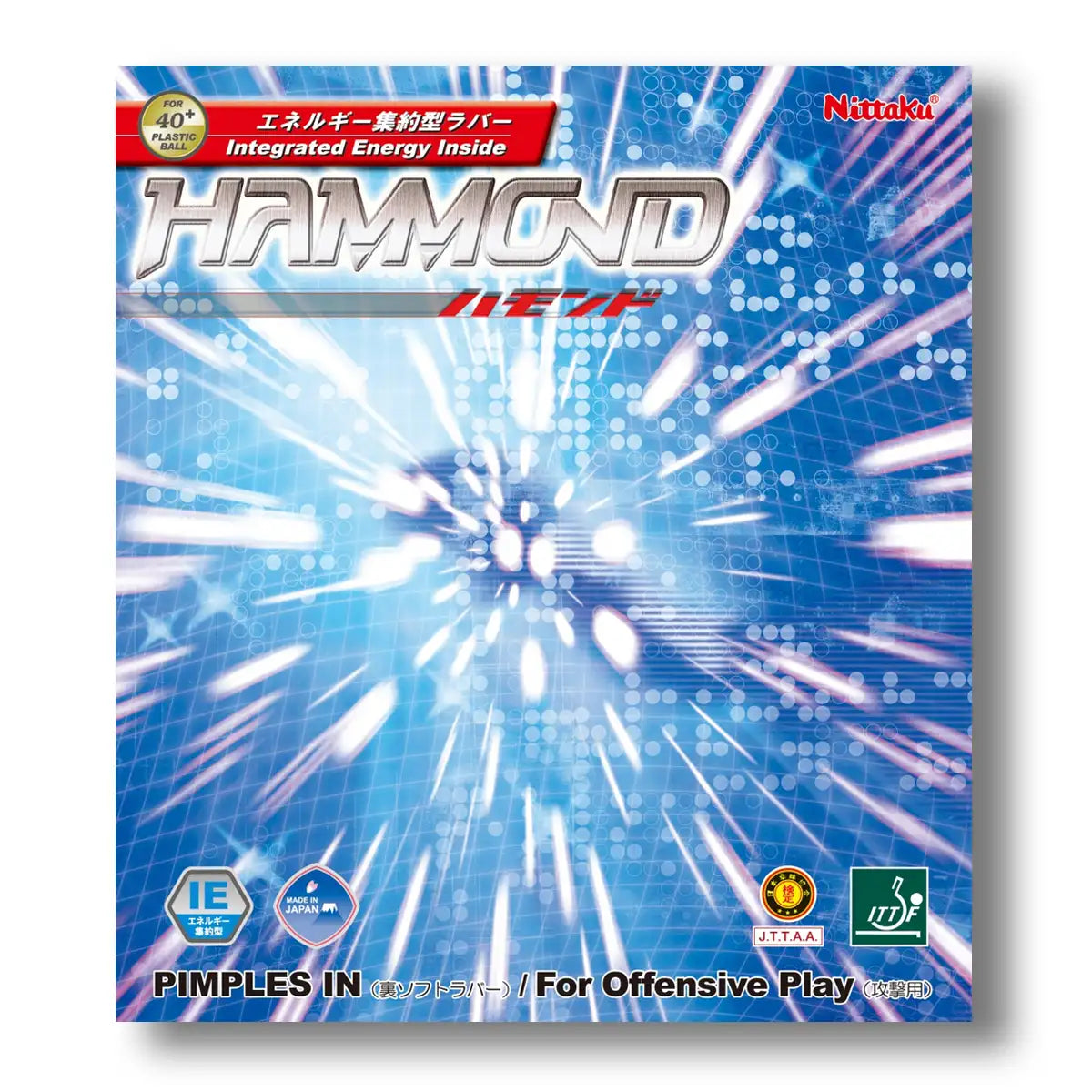 Nittaku Hammond leichter Tischtennisbelag offensiv mit geribgem Gewicht von Nittaku Deutschland Tischtennis Shop