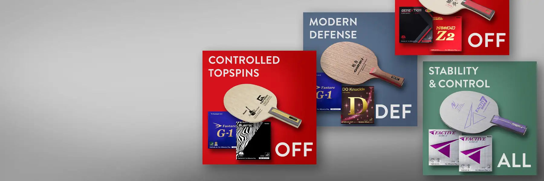 Table Tennis Equipment recommendations by Nittaku - which rubber and blade is a good fit