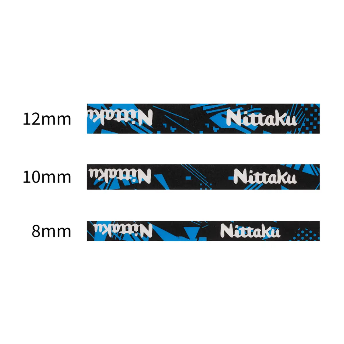 Geometric neues Tischtennis Kantenband von Nittaku in 3 Farben und drei Breiten von 8mm, 10mm und 12mm jetzt bestellen bei Nittaku Deutschland