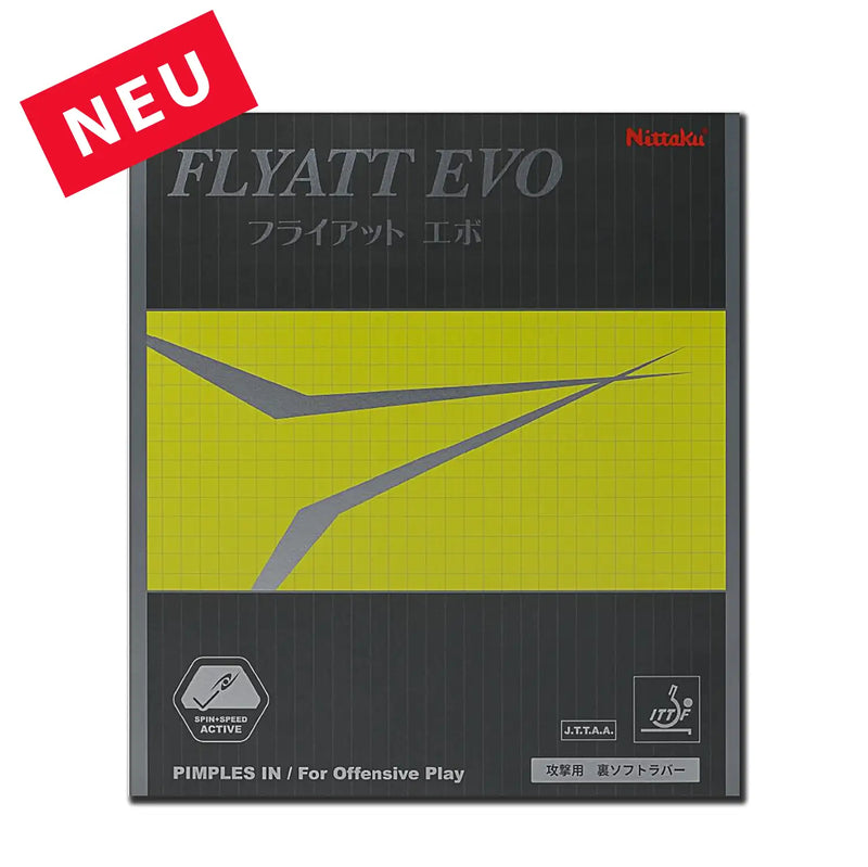Neuer Tischtennisbelag FLYATT EVO von Nittaku Deutschland