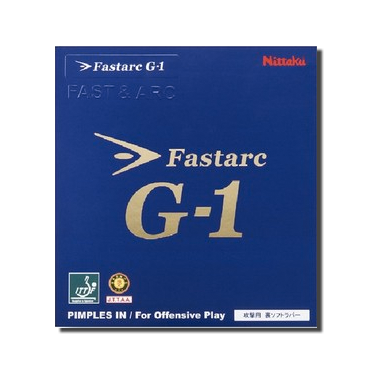 Nittaku Fastarc G1 Tischtennis Belag.  Offensive Belag mit viel Geschwindigkeit aber guter Kontrolle